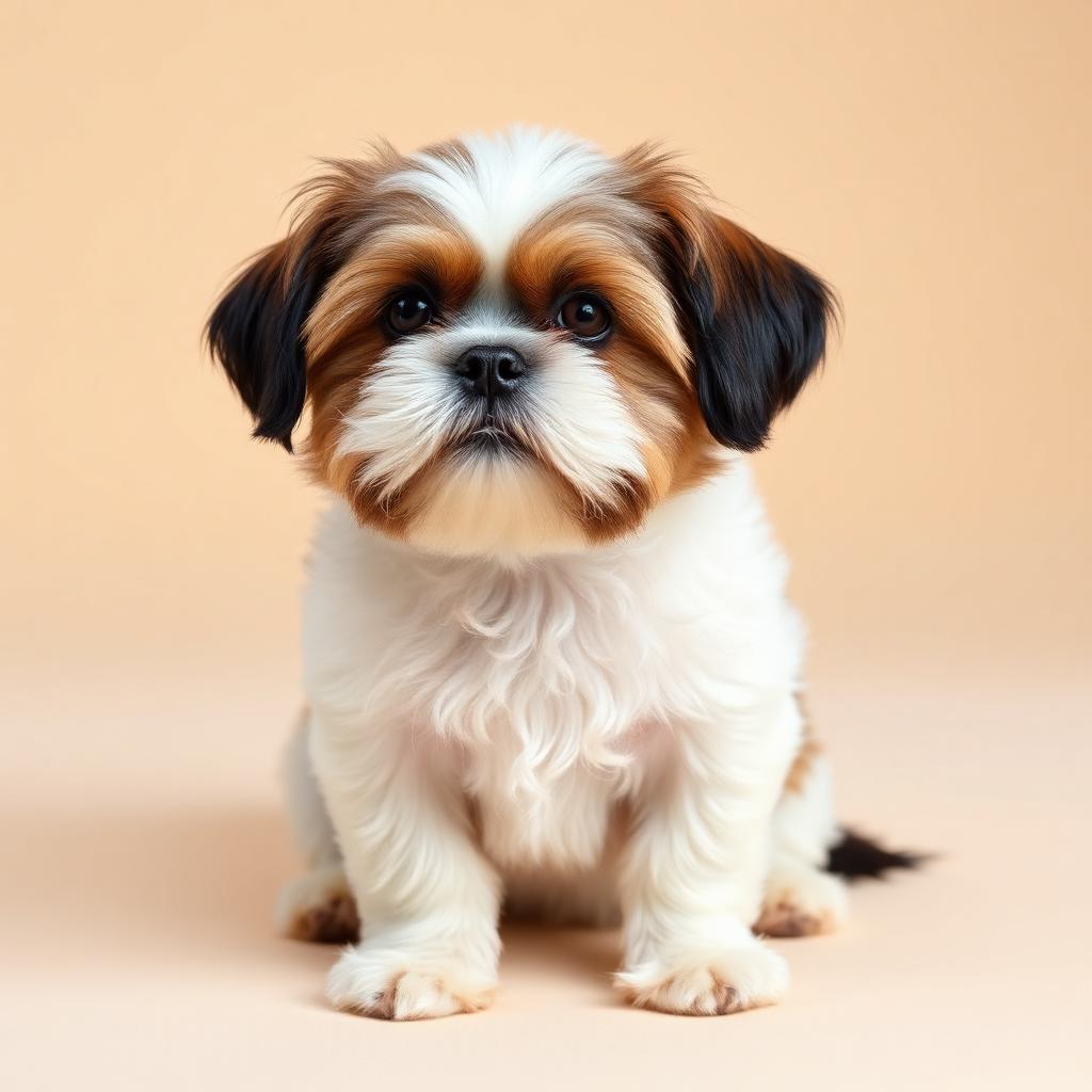 Petit chien : shih tzu au pelage entretenu, exemple de petit gabarit